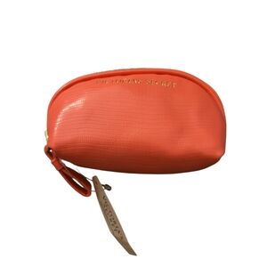 NWT Victoria's Secret Vibrant Orange Small Cosmetic Case Pouch